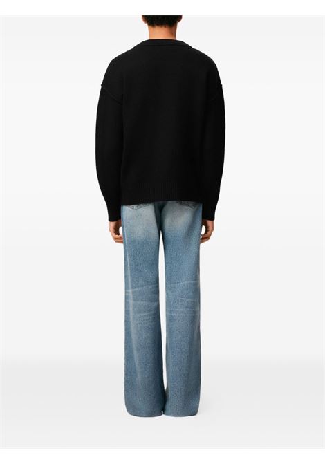 adc cardigan man black AMI PARIS | UKC367.018009